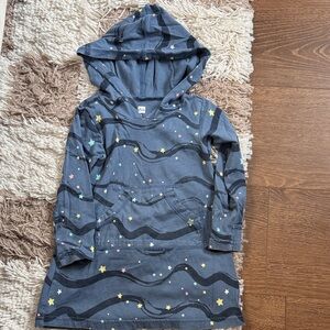 ⭐️ Tea Collection Blue Starry Hooded Dress - Size 2T